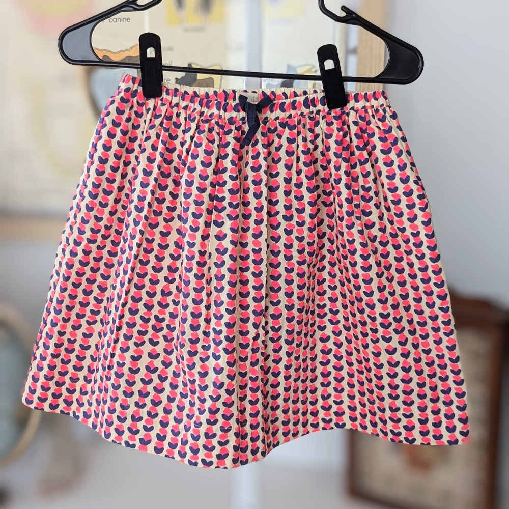 Crew Cuts Pink and Blue Abstract Flower Skirt 14